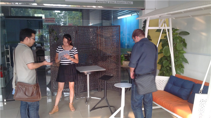 Testing the outdoor table